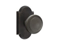 Emtek Butte Knob with No. 1 Rosette in Medium Bronze