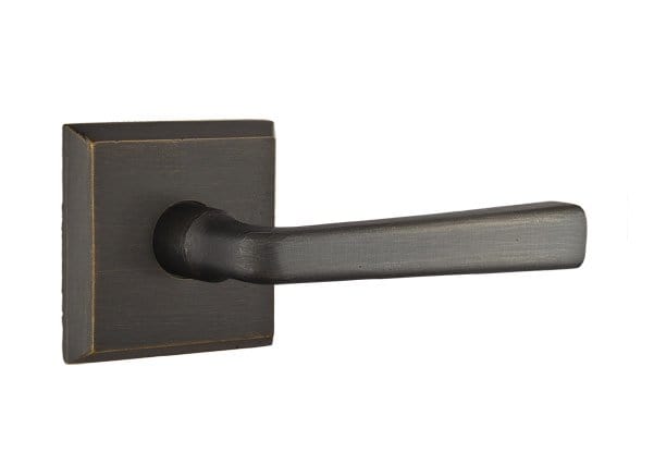 Emtek Cimarron Lever with No. 6 Rosette in Medium Bronze