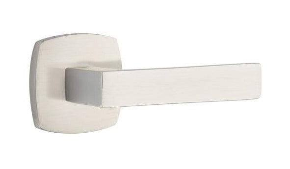 Emtek Dumont Lever with Square Rosette in Satin Nickel