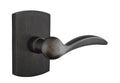 Emtek Durango Lever with No. 4 Rosette in Medium Bronze