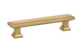 Emtek Geometric Rectangular 3" Cabinet Pull in Satin Brass