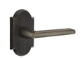 Emtek Lariat Lever with No. 1 Rosette in Medium Bronze