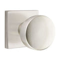 Emtek Laurent Knob with Square Rosette in Satin Nickel