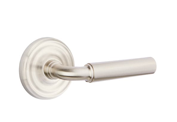 Emtek Manning Lever with Regular Rosette in Satin Nickel