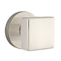 Emtek Square Knob with Disc Rosette in Satin Nickel
