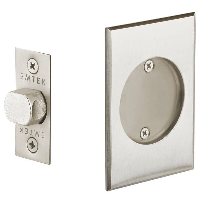 Emtek Passage Tubular Pocket Door Lock 2014US15 Satin Nickel