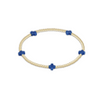 Enewton - EGirl Signature Cross Gold Small 2mm Bracelet - Cobalt - Findlay Rowe Designs