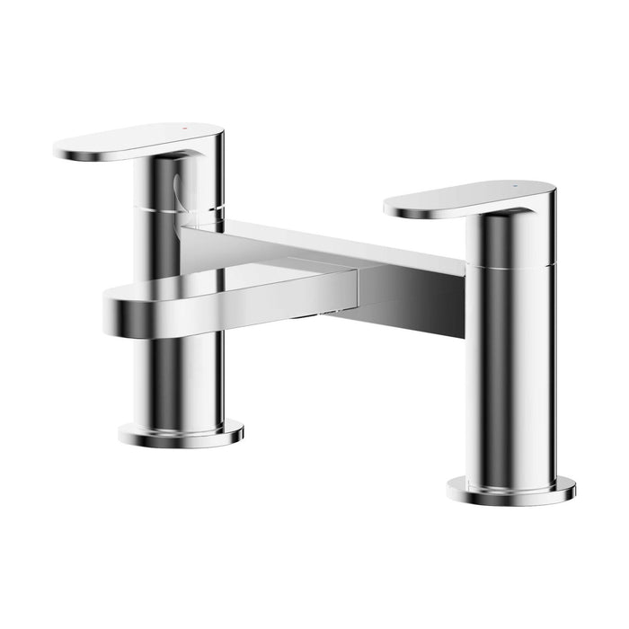 [BTCU303] Enville Dual Lever Round Deck Mounted Bath Filler Tap – Choice of Finish - Cutout