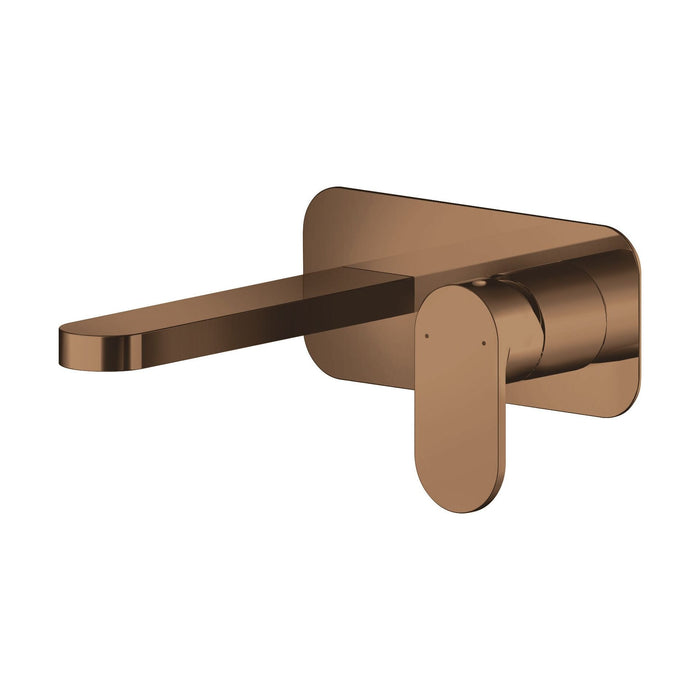 [BTCU1528] Enville Round Wall Mount 2 Tap Hole Basin Mixer Tap & Back Plate - Choice of Finish - Cutout