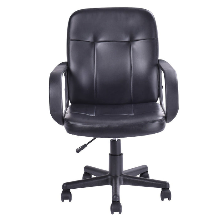 Ergonomic PU Leather Midback Executive Office Chair - EK CHIC HOME