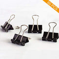 Extra Small Black Binder Foldback Clips Micro 15mm, Coideal 60 Pack 0.6 Inch Mini Metal Bulldog Paper Clip Clamp for Pictures Photos, Art Crafts, Office & School Supplies (3/6 Inch)