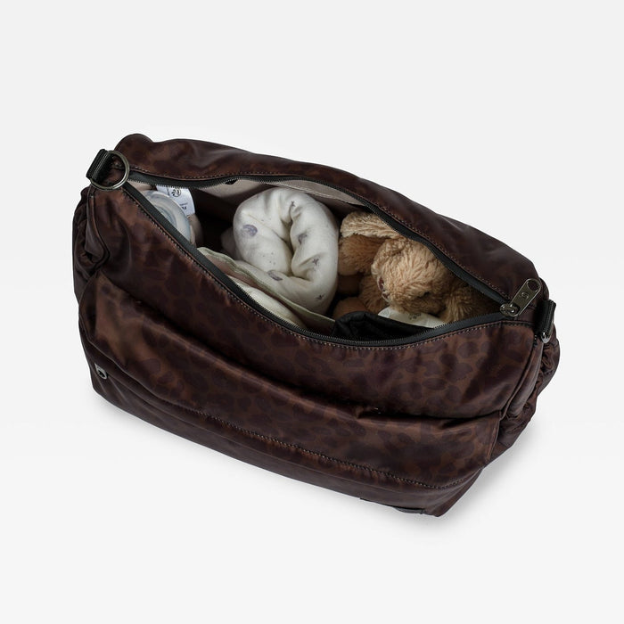 Finnson - CLARA Eco Changing Bag with Changing Mat - Chocolate Leopard