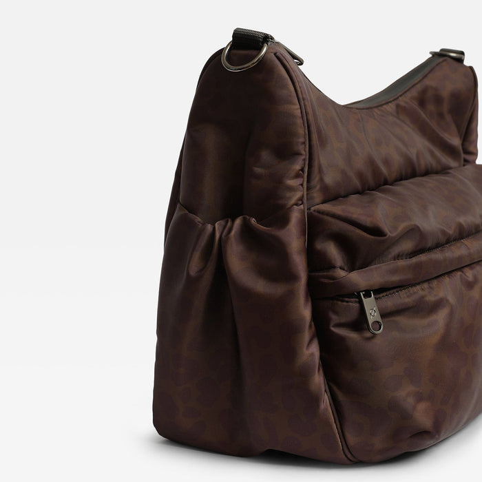 Finnson - CLARA Eco Changing Bag with Changing Mat - Chocolate Leopard