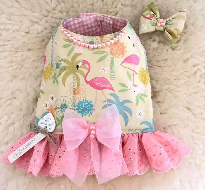 Flamingo Fluff Harness Dress
