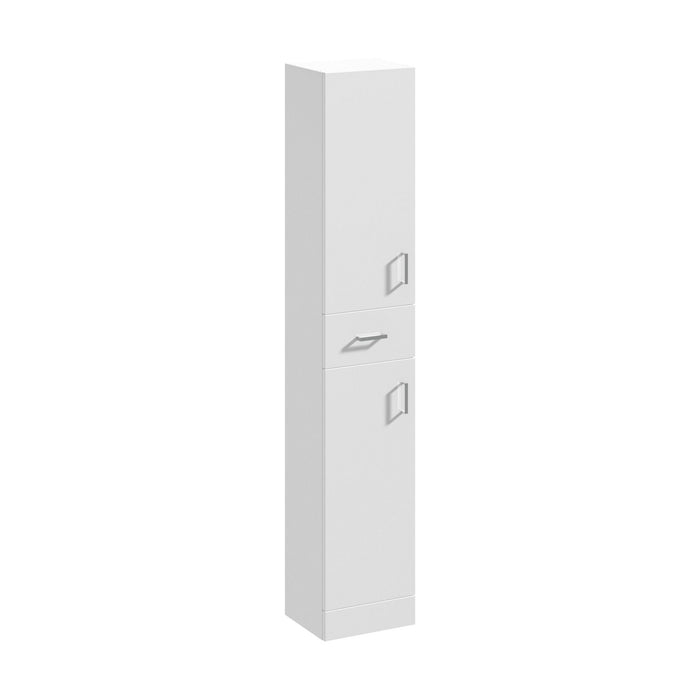 [BFOR164] Floor Standing Tall Bathroom Unit - 350mm - Gloss White - Cutout