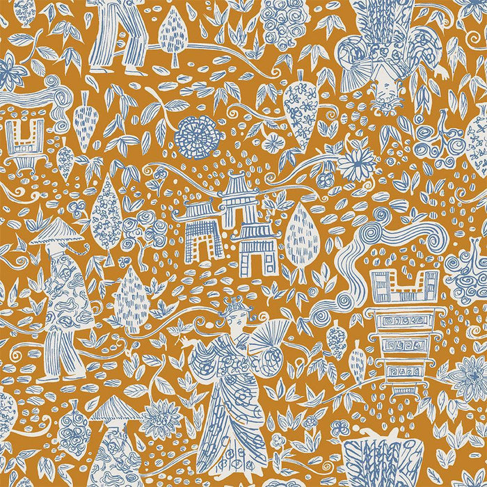 Ganni Sunbaked | Chinoiserie Bolster Pillow