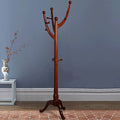 GFLYM Solid Wood Coat Rack Bedroom Living Room Dressing Clothing Store Room Floor Hanger (Color : I)