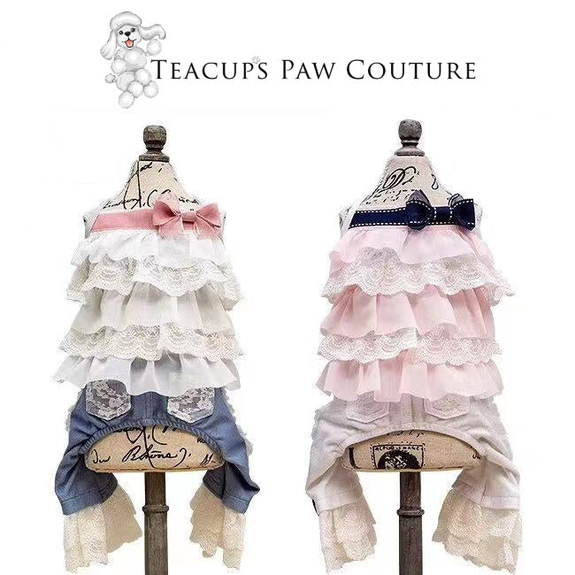 Glamour in Lace Doggie Romper
