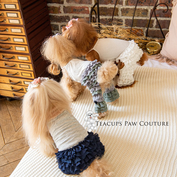 Glamour in Ruffles Doggie Romper