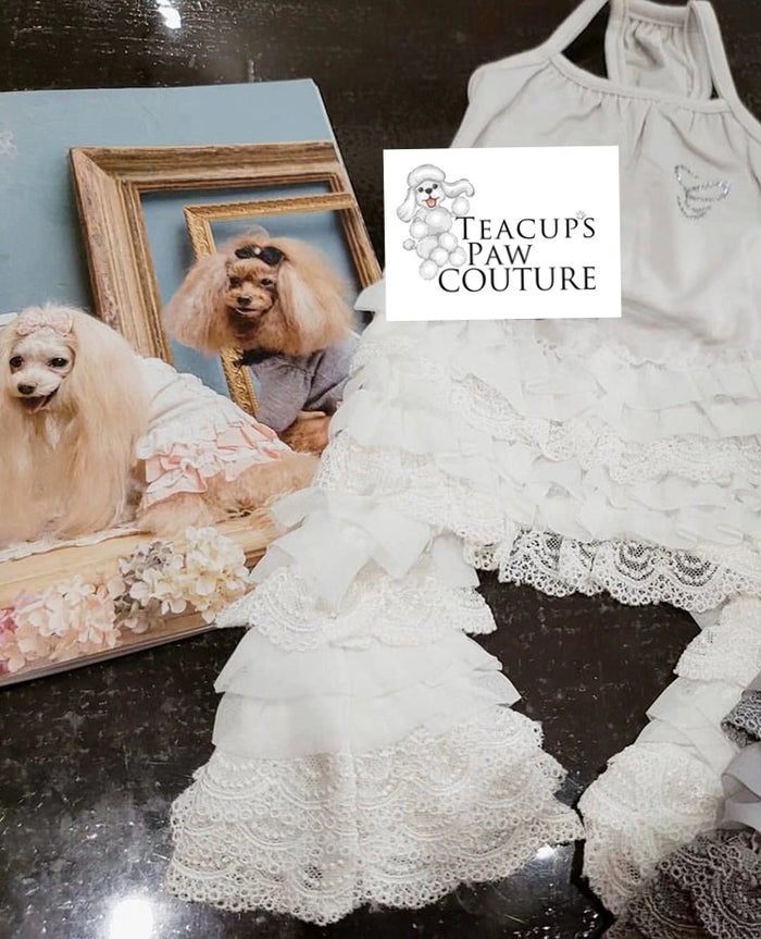 Glamour in Ruffles Doggie Romper