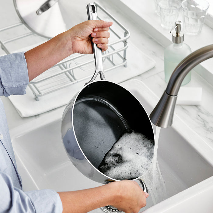 Dishwasher safe GP5 stainless steel sauté pan
