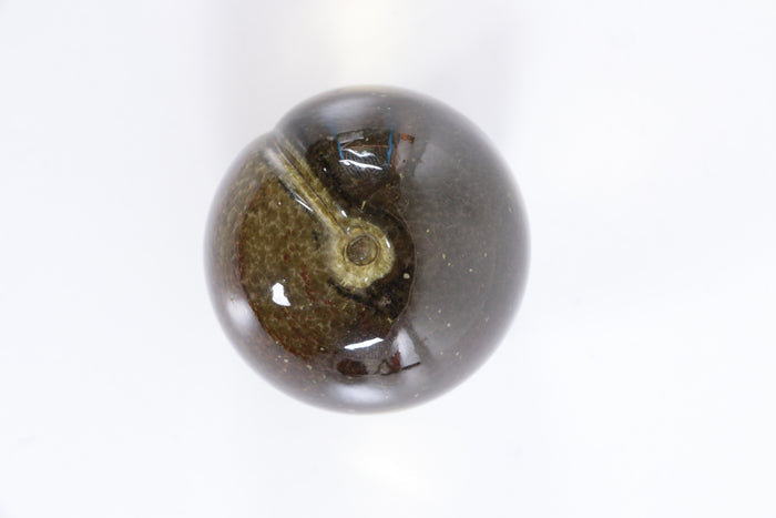 Green Peach Paperweight - Barley Lands Glass Works, 1960s