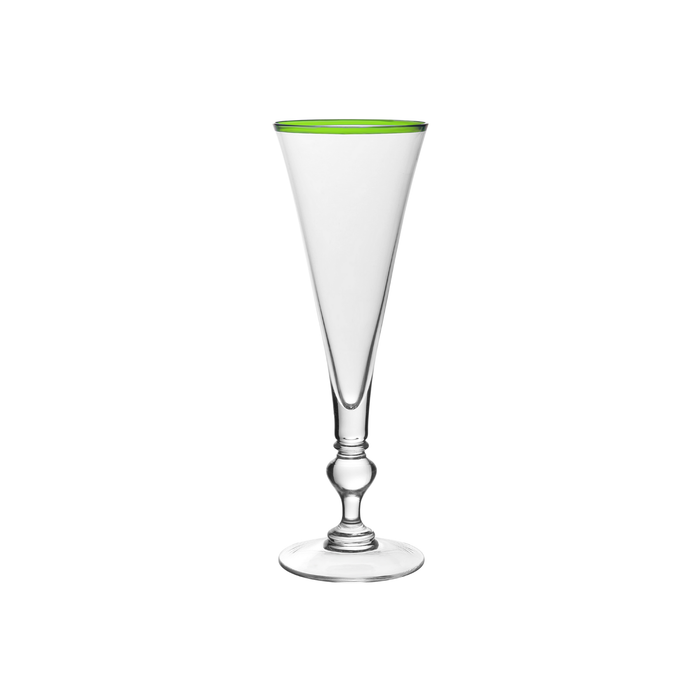 Green Siena Champagne Flute