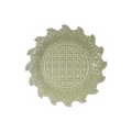Green Sunflower Party Plate, Set of 4