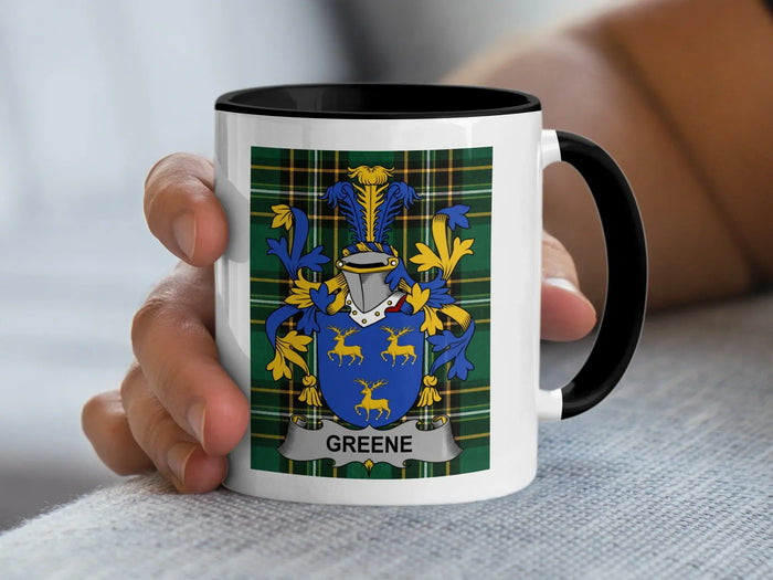 Greene Irish National Tartan ceramic accent mug
