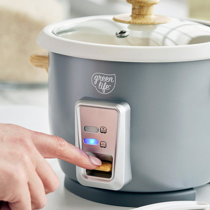 Rice cooker with one-switch design