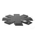 The GreenPan 3 Pan Protectors are gray felt pads in a starburst pattern that prevent scratches on your nonstick pans. One protector features the GreenPan logo for added brand detail.