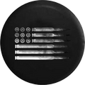 Rifle Pistol Bullets Rounds American Flag 2A Gun Smoke