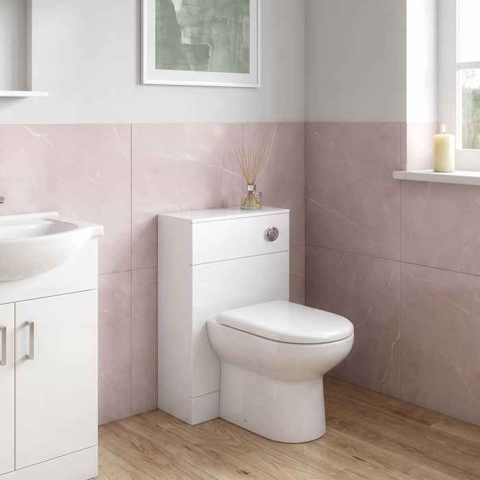 [BFOR141] Hamstall WC Unit, Gloss White, Choice of Size