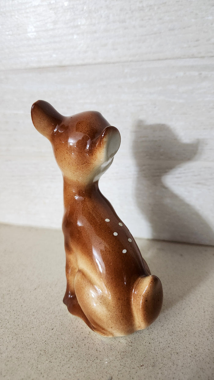 Hand-Painted Ceramic Deer/Fawn Figurine