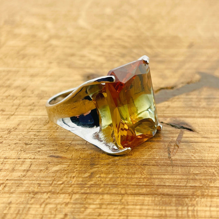 Handmade Turkish Sterling Silver Zultanite Ring - Genuine Color-Changing Gemstone for Women
