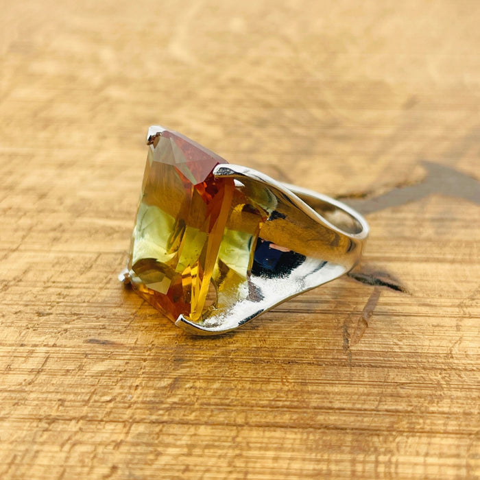 Handmade Turkish Sterling Silver Zultanite Ring - Genuine Color-Changing Gemstone for Women