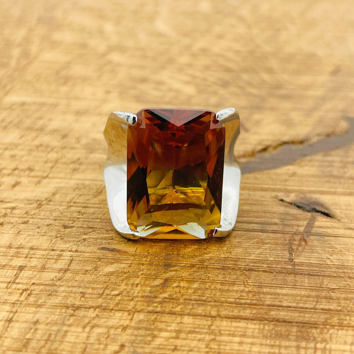Handmade Turkish Sterling Silver Zultanite Ring - Genuine Color-Changing Gemstone for Women