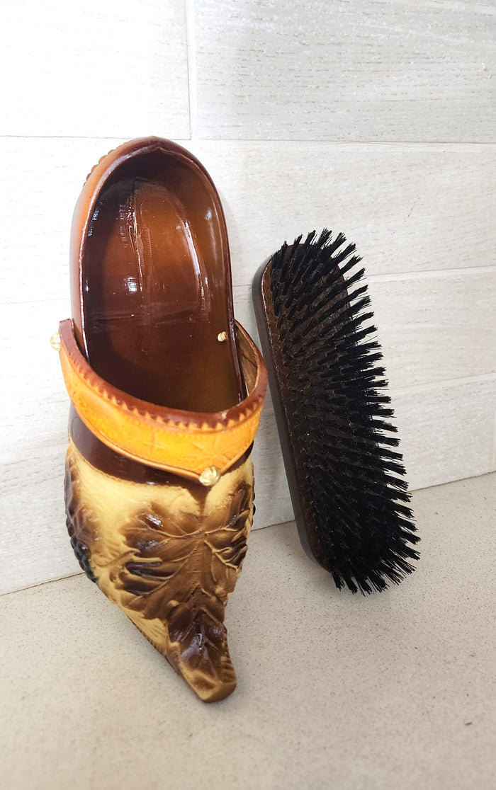 Hanging Shoe Shine Brush Set Decorative Clog Ornament