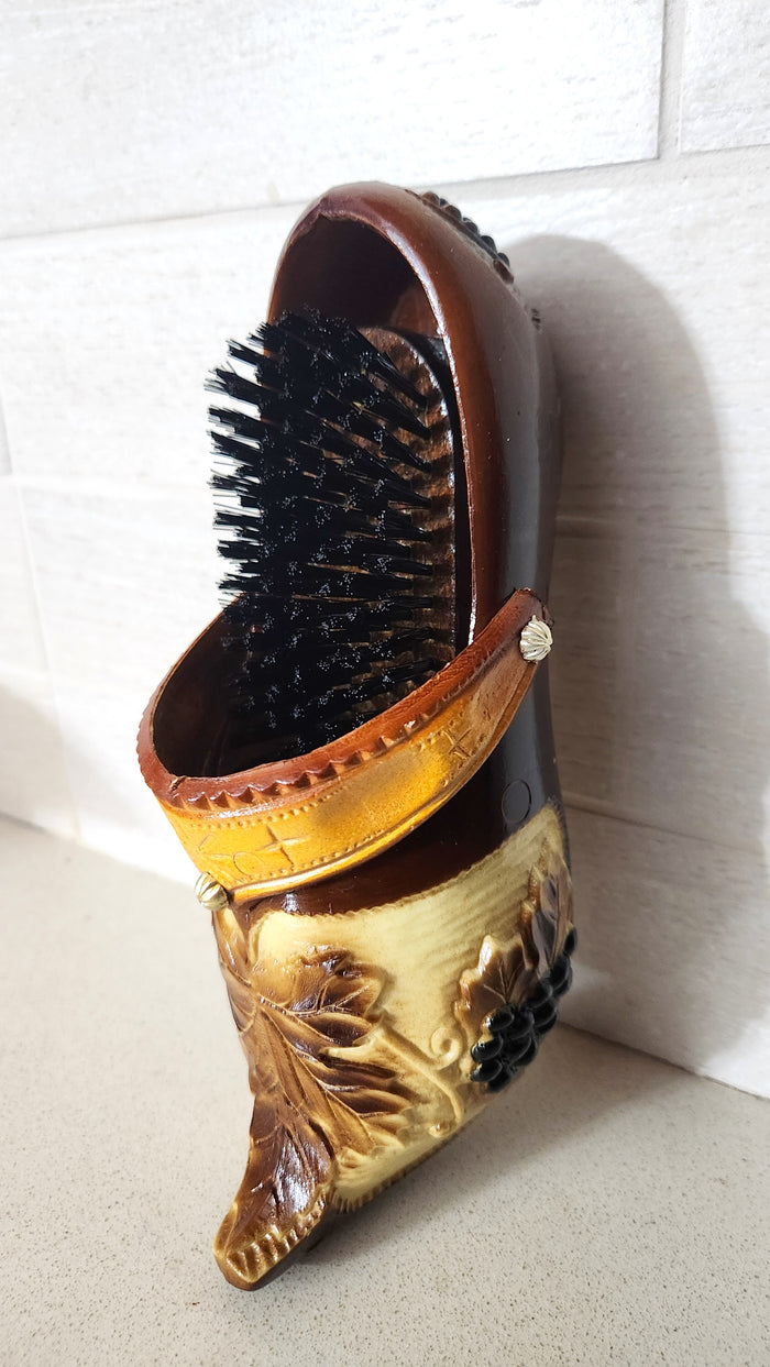 Hanging Shoe Shine Brush Set Decorative Clog Ornament