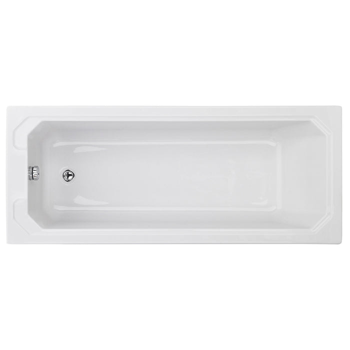 [BBHA110] Harrington Traditional Straight Single Ended Bath Tub, Choice of Size - Cutout
