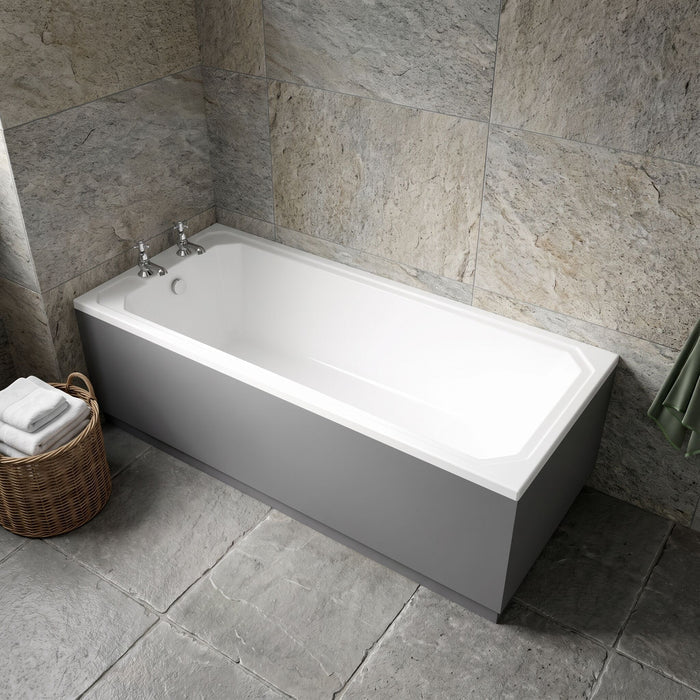 [BBHA109] Harrington Traditional Straight Single Ended Bath Tub, Choice of Size - Lifestyle 1