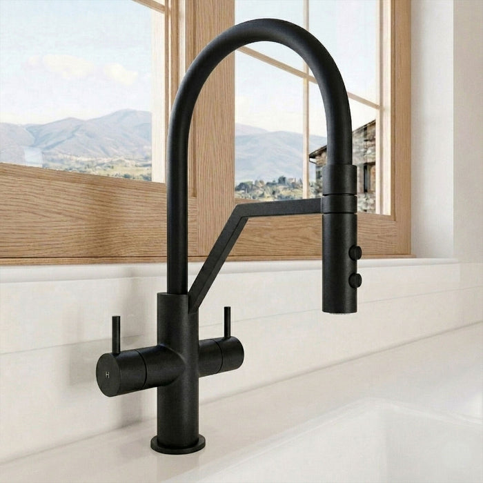 [BKTR405DL] Haughton Kitchen Mono Mixer Tap - Single or Dual Lever, Choice of Colour - Silo