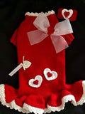 Hearts and Roses Couture Sweater Dress