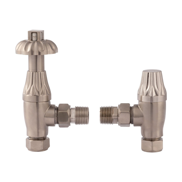 [BHRV009] Heating Accessories Thermostatic Radiator Valve Pack, Satin Nickel - Cutout