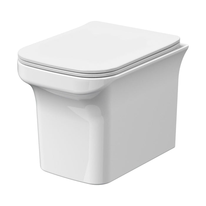 [BCFR540] Hilderstone Modern Wall Hung Toilet Pan with Soft Close Seat - Cutout