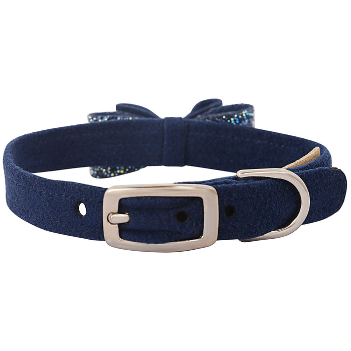 Indigo AB Crystal Stellar Big Bow Collar