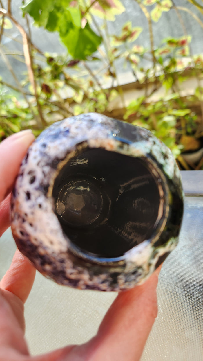 Israeli "fat lava" ceramic vase