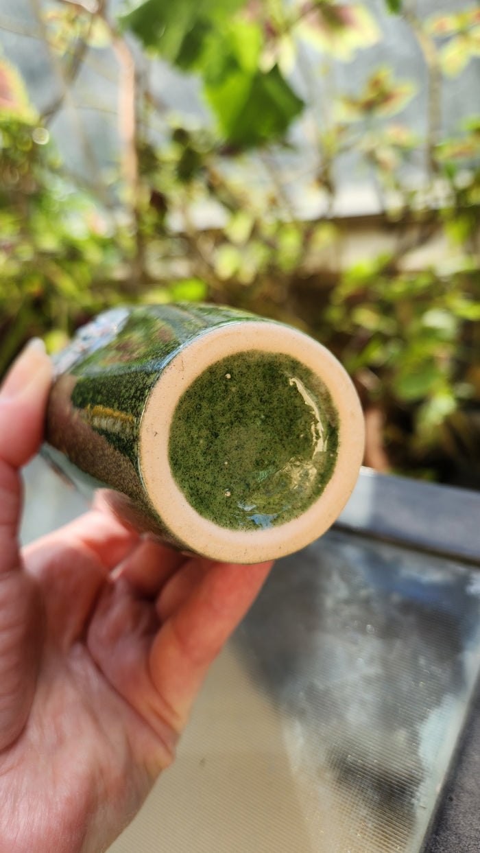 Israeli "fat lava" ceramic vase