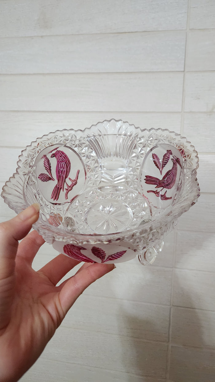 Italian Ceramica Galassia Cookie Jar - Hand Painted Floral & Fruit Design