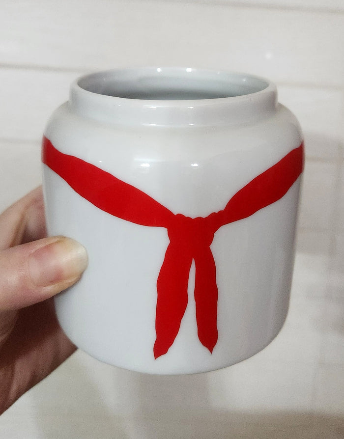 Japanese Ceramic Cowboy Jars with Hat Lids